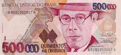 500000 Cruzeiros 1990